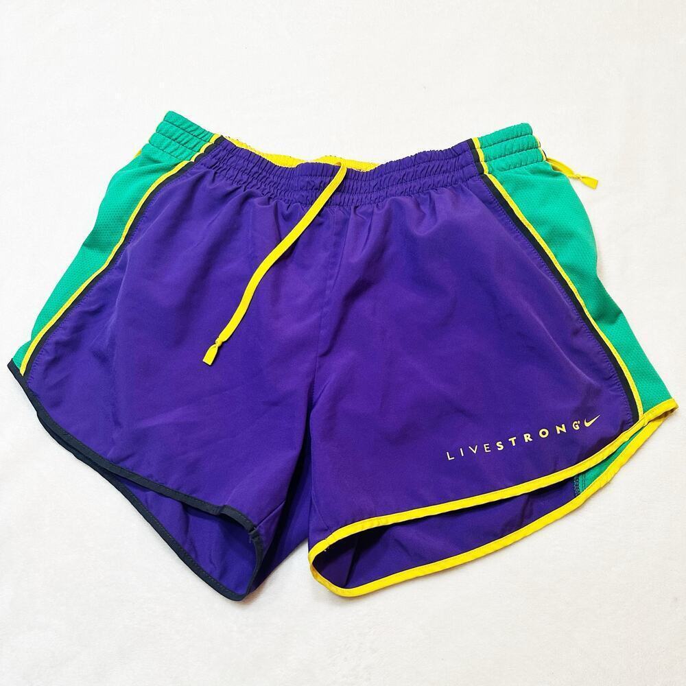Nike Dri-Fit Livestrong Tempo
Shorts sz M Purple Activewear shorts